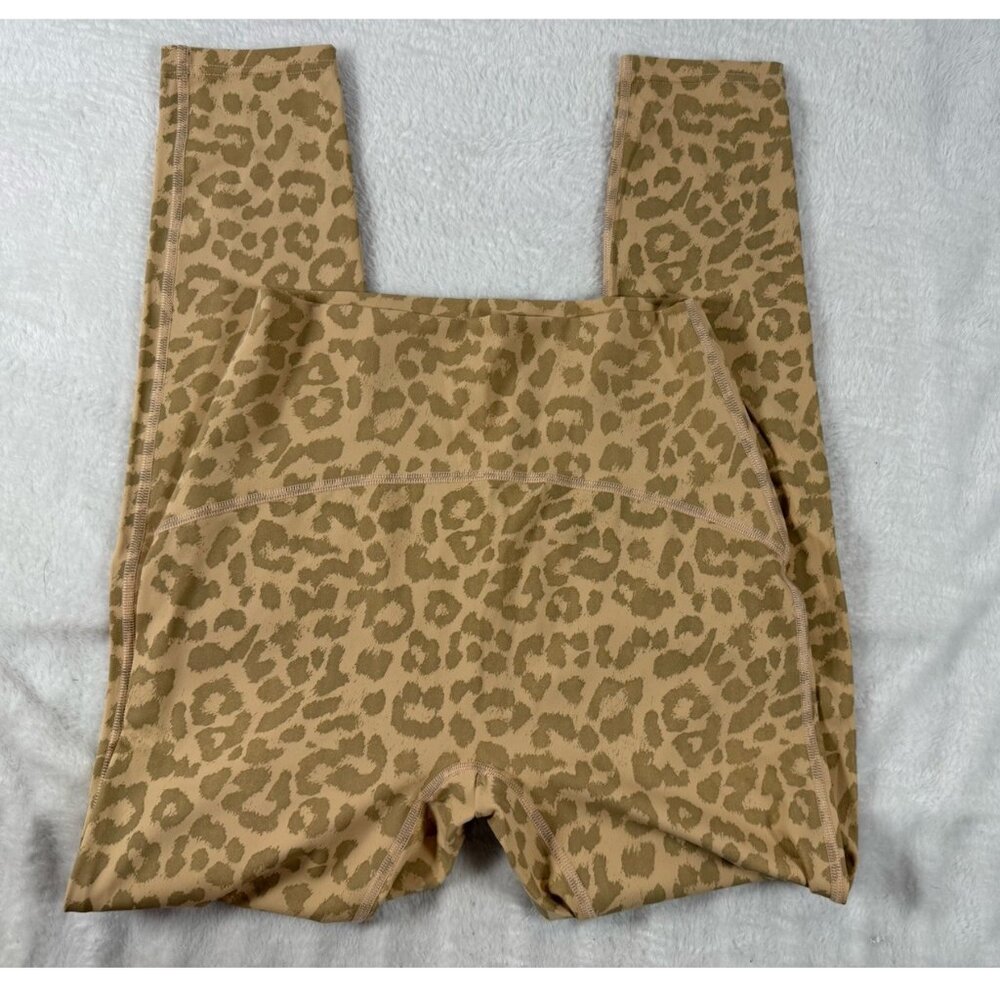 Womens Leopard Print Workout Leggings‎ Size medium Athletic Wear Yoga High Rise